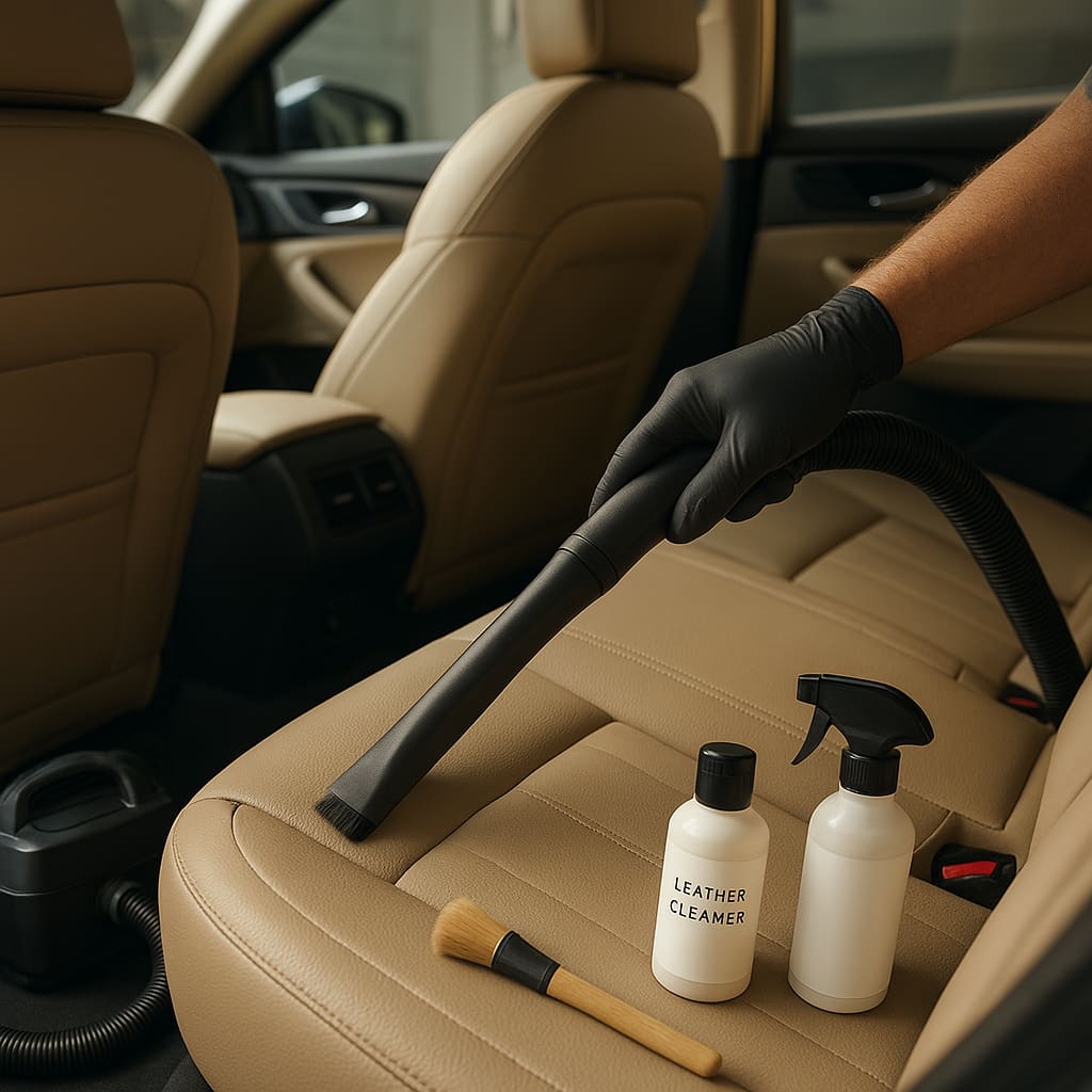 Innenraum-Reinigung eines Fahrzeugs